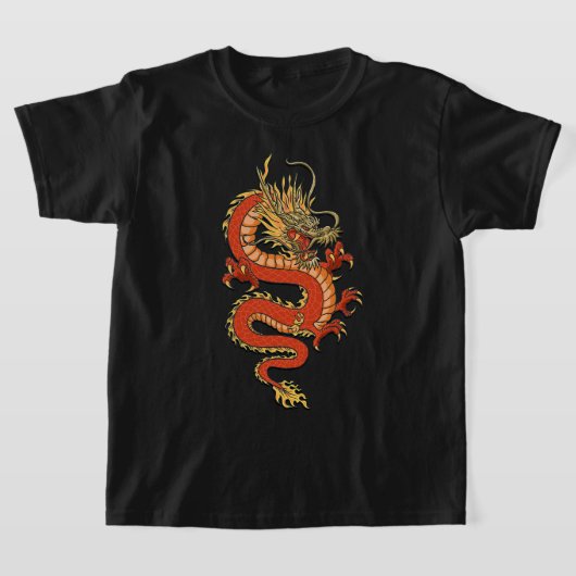 T-shirt Art Oriental Dragon Design Tokyo Japonais Pop Asie (Poser)