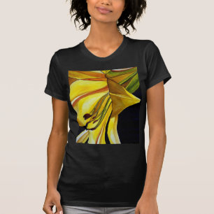 T-shirt Art original de Lys doré jaune