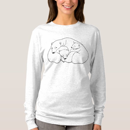 T-shirt Art Ours Polaire Plus Taille Chemises Ours (Devant)