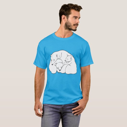 T-shirt Art Ours Polaire Plus Taille Chemises Ours (Devant entier)