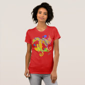T-shirt Art par Micheal Raglan Dragon Shirt (Devant entier)