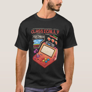 T-shirt Art Pixel de Joueur de Arcade Rétro Classiquement 