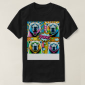 T-shirt Art Polar Bear Tee Vibrant Faune mode (Design devant)