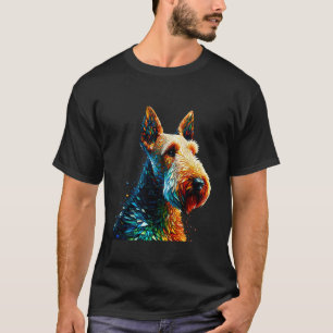 T-shirt Art polygonal Terrier Irlandais