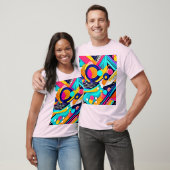 T-shirt Art Pop Abstrait Vibrant (Unisexe)