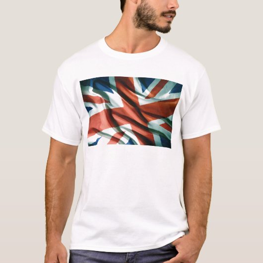 T-shirt Art pop du drapeau britannique (Devant)
