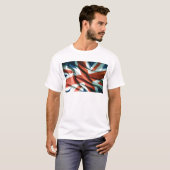 T-shirt Art pop du drapeau britannique (Devant entier)