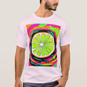 T-shirt Art Pop Slice Lime (Devant)