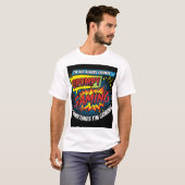 T-shirt Art Populaire de Bande Dessinée (Devant entier)
