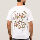 T-shirt Art populaire Peace & Love Wish en russe (Dos)