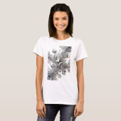 T-shirt Art porté ABSTRACT ART Argent Classique (Devant entier)