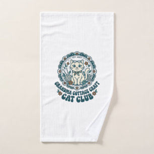 T-shirt Art pour Grand-mère Cottage Craft Chat Amo