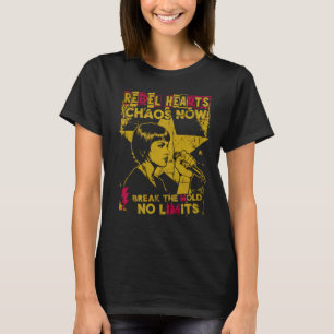 T-shirt Art Punk, Design de Chanteur, Cœurs Rebelles, Art 