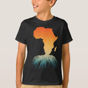 T-shirt Art Racines Africaines Pour Hommes Femmes Afrocent