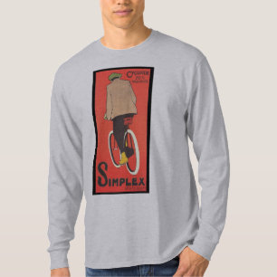 T-shirt Art recto d'affiche de bicyclette - 1907
