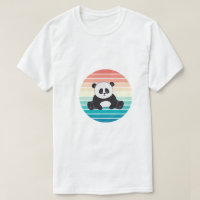 Art relaxant de Panda Rétro Coucher de Soleil