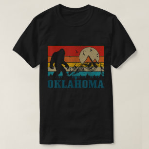 T-shirt Art Rétro Oklahoma Bigfoot Montagne