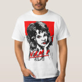 T-SHIRT ART ROUGE JACK JOYA DE LÈVRES DE VAMPIRE (Devant)