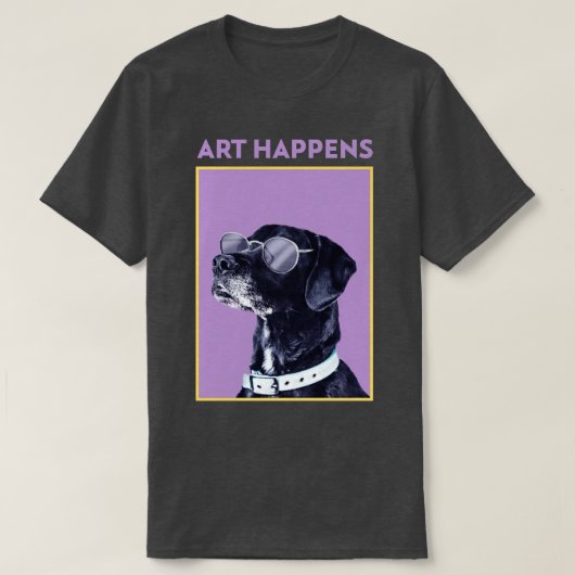 T-shirt Art se passe Art Dog (Design devant)