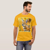 T-shirt Art Serval Africain (Devant entier)