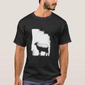 T-shirt Art Sheep Stencil (Devant)