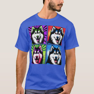 T-shirt Art Sibérie Husky Tee Sleek Canine Couture
