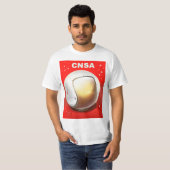 T-shirt Art spatial de la CNSA Chine. (Devant entier)