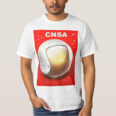 T-shirt Art spatial de la CNSA Chine. (Devant)