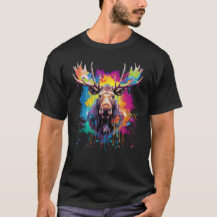 T-shirt Art Splash Faune Amoureux des animaux orignal orig