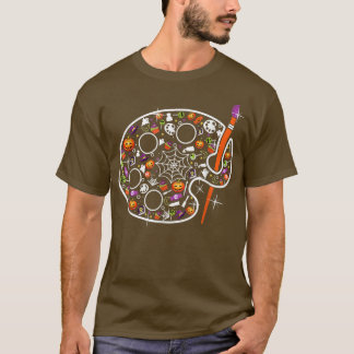 T-shirt Art Teacher Pumpkin Spooky Art Teacher Halloween C