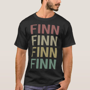 T-shirt Art texte coloré - Nom Finn