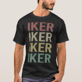 T-shirt Art Texte coloré - Nom Iker (Devant)