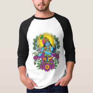 T-shirt Art traditionnel complexe du Seigneur Krishna