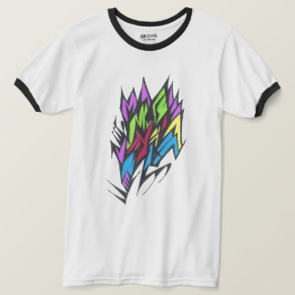 T-shirt Art tribal abstrait de tatouage couleur vive