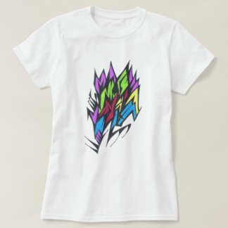 T-shirt Art tribal abstrait de tatouage couleur vive