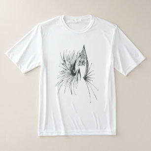 T-shirt Art tribal abstrait noir et blanc de tatouage Gate