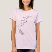 T-shirt Art tribal - Geoglyph Aliens anciens (Devant)