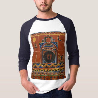 T-shirt Art tribal Warli Ujjain Temple Mahakal - Ethnique