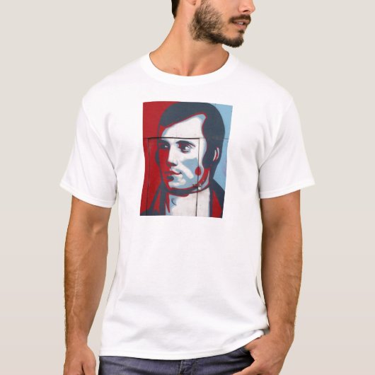 T-shirt Art unique de rue de Robert Burns ! (Devant)