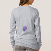 T-shirt Art vectoriel de chat Anime Violet (Dos)