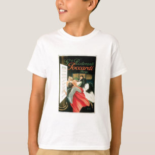 T-shirt Art vintage d'annonce de nourriture de restaurants