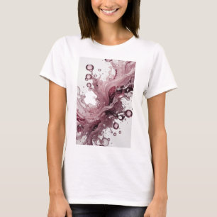 T-shirt Art wearable abstrait argenté