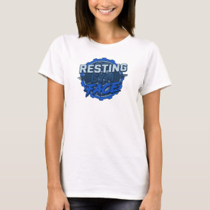 T-shirt Art wearable au visage de gym au repos élégant