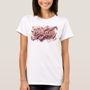 T-shirt Art wearable Rose Moderne "VERSEZ"