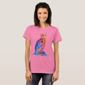 T-shirt Art Whimsical Cat (Devant entier)