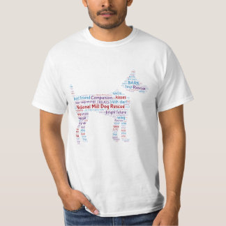 T-shirt Art Word de la Secourt nationale de chiens de moul