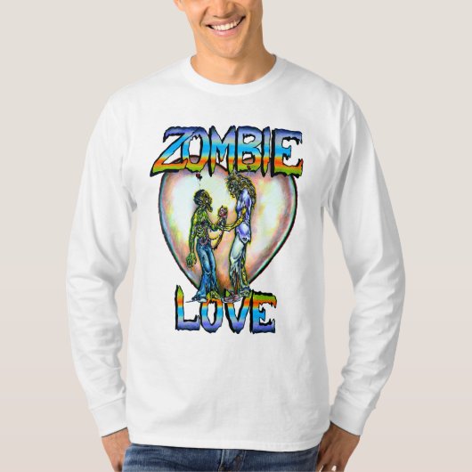 T-shirt Art "Zombie Love" de Rebecca O'Donnell (Devant)