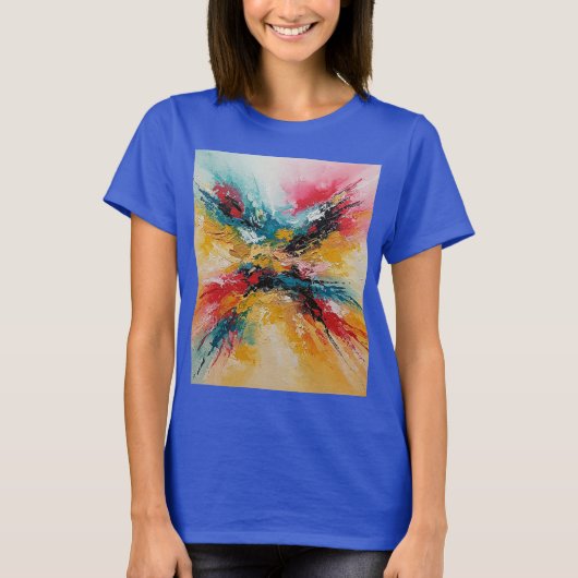 T-shirt Arte Abstracto Colorido (Devant)