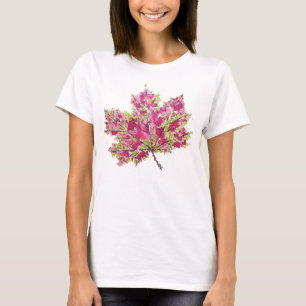 T-shirt Artefact De Chute - Aquarelle Boho En Violet