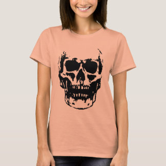 T-shirt Artefacts de Pop crâne noir blanc